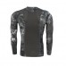Outdoor Tactical Camouflage Tight Speed Dry T-shirt Mens Elastic Wicking Long Sleeved T-shirt