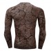 PRO Tight Body Fitness Long Sleeved T-shirt Men's Casual Printing Training Joggers Sports Tops