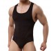 Men's Sexy Bodysuit Wrestling Onesie Transparent Mesh Lingerie Wrestling Leotard Hot Body Suits