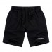 Summer Mens Casual Sports Shorts Loose Knee Length Solid Color Cotton Shorts