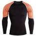 JACK CORDEE Men's Sports Tights PRO Splice Color Long Sleeved T-shirt Casual Running Training Tops