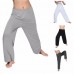 Loose Elastic Waist Yoga Morning Practice Sports Pants Light Weight Men Women Casual Bloomers