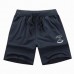 XS-5XL Mens Cotton Sports Shorts Elastic Waistband Zippered Pockets ShorT-pants With Drawstring