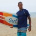 Mens Summer Surfing Breathable Crew Neck Short Sleeve Swimwear Tops