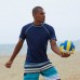 Mens Summer Surfing Breathable Crew Neck Short Sleeve Swimwear Tops