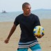 Mens Summer Surfing Breathable Crew Neck Short Sleeve Swimwear Tops