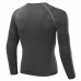 Mens Fitness Tights Elastic Wicking Long-sleeved T-shirt Basketball Running Training Tops