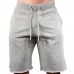 Mens Knee Length Pure Color Drawstring Waist Gym Running Sport Shorts