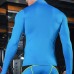 Mens Tight Elastic T-shirts Speed Dry Breathable Long Sleeved Sports Fitness T-shirts