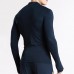 Mens Tight Elastic T-shirts Speed Dry Breathable Long Sleeved Sports Fitness T-shirts