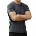Mens Breathable Quick-drying Sweat Absorbent Sports Tops Gym Running Short Sleeved Training T-shirt