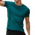 Mens Breathable Quick-drying Sweat Absorbent Sports Tops Gym Running Short Sleeved Training T-shirt