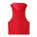 Stylish Men's Hooded Sleeveless Loose Vest Solid Color Fitness Tank Tops