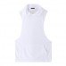 Stylish Men's Hooded Sleeveless Loose Vest Solid Color Fitness Tank Tops
