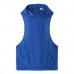 Stylish Men's Hooded Sleeveless Loose Vest Solid Color Fitness Tank Tops