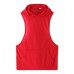 Stylish Men's Hooded Sleeveless Loose Vest Solid Color Fitness Tank Tops