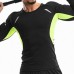 Mens Elastic Quick-drying Breathable Sports Running Training Long Sleeve Casual Skinny Tops