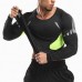Mens Elastic Quick-drying Breathable Sports Running Training Long Sleeve Casual Skinny Tops