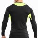 Mens Elastic Quick-drying Breathable Sports Running Training Long Sleeve Casual Skinny Tops