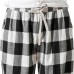 Men Casual Harem Plaid Loose Pants Button Adjustable Ankle Long Joggers Trousers