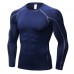 PRO Men's Tight Fitness Training T-shirt Breathable Speed Dry Long Sleeved Tops Tees
