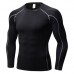 PRO Men's Tight Fitness Training T-shirt Breathable Speed Dry Long Sleeved Tops Tees