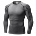 PRO Men's Tight Fitness Training T-shirt Breathable Speed Dry Long Sleeved Tops Tees