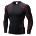 PRO Men's Tight Fitness Training T-shirt Breathable Speed Dry Long Sleeved Tops Tees