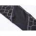 Mens Mesh Printing Patchwork Sport Pants Quick-drying Elastic Skinny Tights Bottoms