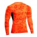 Camouflage Fitness jogging T-shirts Training Suit Elastic Compression Speed Dry Long Sleeved Tights