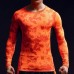 Camouflage Fitness jogging T-shirts Training Suit Elastic Compression Speed Dry Long Sleeved Tights