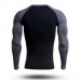 Mens Training Fitness Quick Drying T-shirt Tight Running Sport Long Sleeve Tops