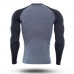 Mens Training Fitness Quick Drying T-shirt Tight Running Sport Long Sleeve Tops