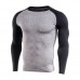 Mens Training Fitness Quick Drying T-shirt Tight Running Sport Long Sleeve Tops
