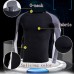 Mens Tight Fitness Fast Dry T-shirt Casual Long Sleeved Training Running Sports T-shirt