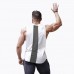 Men Stitching Back Solid Color Gym Sleeveless Tank Tops