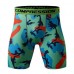 Men's Fitness Camouflage Tight Shorts Compression Running Training Speed Dry High Elastic Shorts