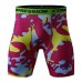 Men's Fitness Camouflage Tight Shorts Compression Running Training Speed Dry High Elastic Shorts