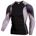 PRO Men's Sports Tights Breathable Tops Casual Quick Drying Fitness Running Sports Long Sleeve T-shi