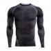 Mens Fitness Tight Quick Drying Sport Long Sleeve T-shirt Training Running Tops