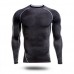 Mens Fitness Tight Quick Drying Sport Long Sleeve T-shirt Training Running Tops