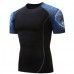 Summer Casual Men's Gym Fitness Training Tights Sports T-shirts Quick Drying Elastic O-Neck Tees