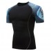 Summer Casual Men's Gym Fitness Training Tights Sports T-shirts Quick Drying Elastic O-Neck Tees