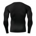 Mens Pro Sports Training Long Sleeved Tees Breathable Quick Drying Elastic Tight Running T-shirt
