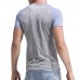 Leisure Patchwork Color Slim Fit Sport T-shirt Men's Outdoor Brief Style Round Neck Short Sleeve Top