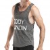 Men's Round Neck Vest Sports Quick Drying Jogger Breathable Sleeveless Tops