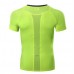 Men Round Collar Fitness Running Tights Short Sleeves T-shirt High Elastic Quick Dry Breathable Top Tees
