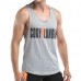 Men's Leisure Quick Drying Breathable Vest Fashion Letter Printed Fitness Training Sport Tops