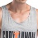 Men's Leisure Quick Drying Breathable Vest Fashion Letter Printed Fitness Training Sport Tops