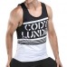 Men's Leisure Printed Breathable Vest Round Neck Quick Drying Fitness Traning Sport Tops